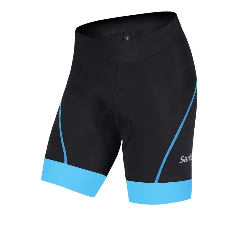 Santic Womens Size Large Cycling Shorts Road Bike Spin Padded Biking Shorts NWT